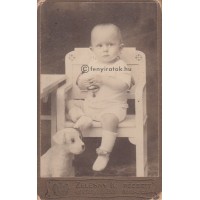 Zelesny Károly: gyerek játékkutyával