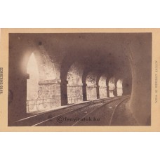 Angerer, August: a Semmering-Bahn alagútja a Klamm-romoknál (Ausztria)