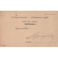 Hóman Bálint (1885-1951) történész, politikus, miniszter zöld tintával, sk. aláírt válasz-levelezőlapja